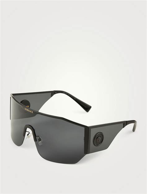 versace medusa visor sunglasses|versace medusa sunglasses men's.